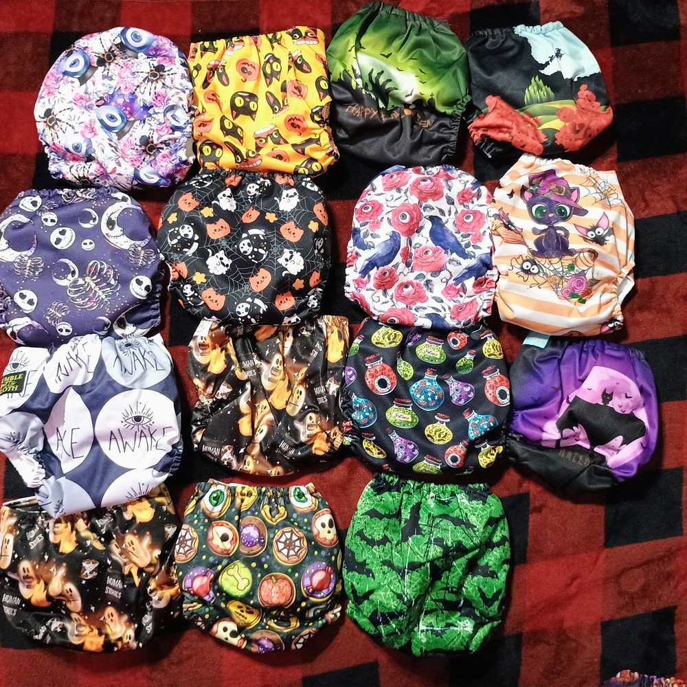 Halloween Mama Koala Cloth Diapers Spooky Witchy Witchcraft OS Pocket Cloth Diap